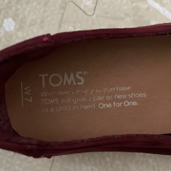 Burgundy TOMS - Picture 3 of 6
